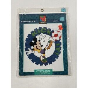 Mickey Unlimited Counted Cross Stitch Kit Mickey Mouse Soccer Ball 23S3